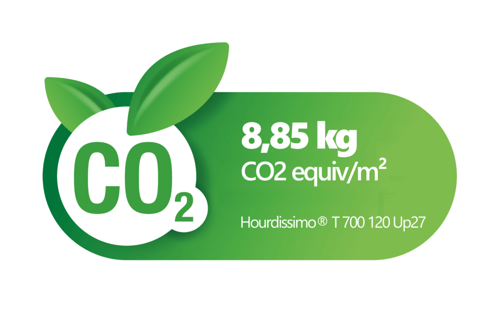 poids carbone hourdissimo T 700 CO2 polystyrene