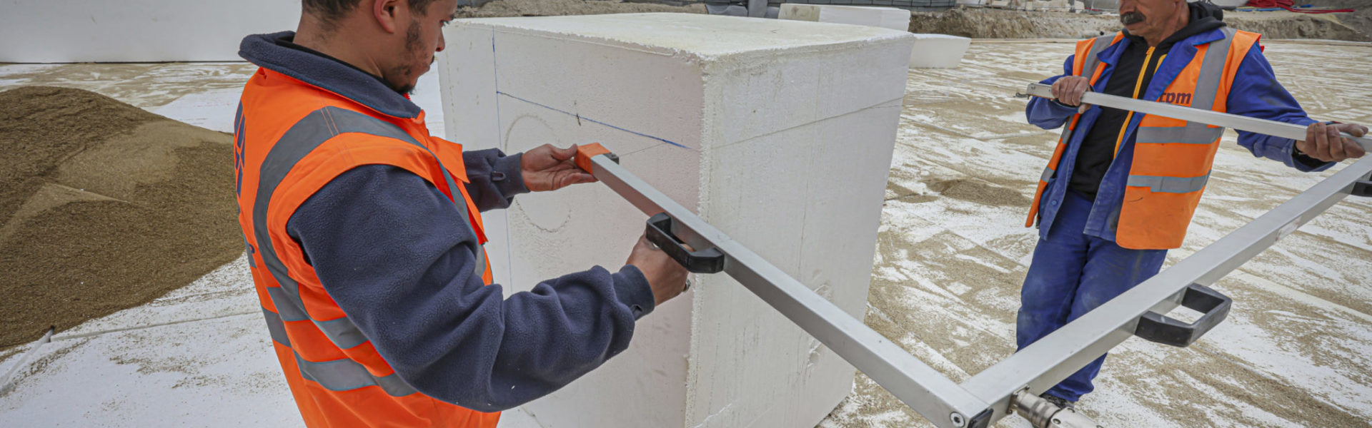 HIRSCH Isolation_Gare de Saint-Ouen remblai polystyrene expanse decoupe fil chaud