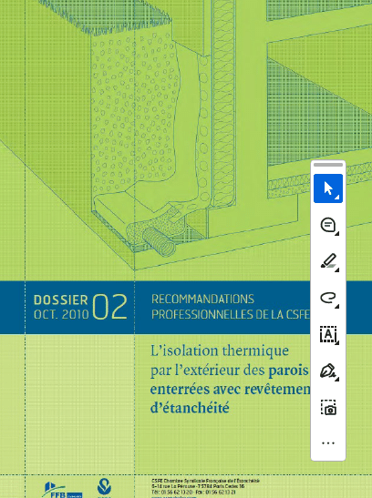 Recommandations CSFE parois enterrees isolation parois enterrees soubassements fondations polystyrene expanse