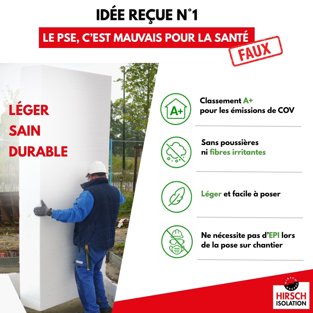 Idée reçue 1 idee recue polystyrene expanse mauvais sante
