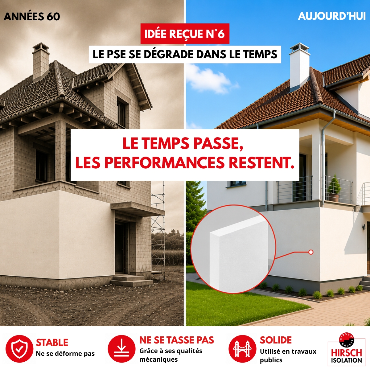 Idée reçue PSE 6 idee recue polystyrene expanse stabilite durabilite